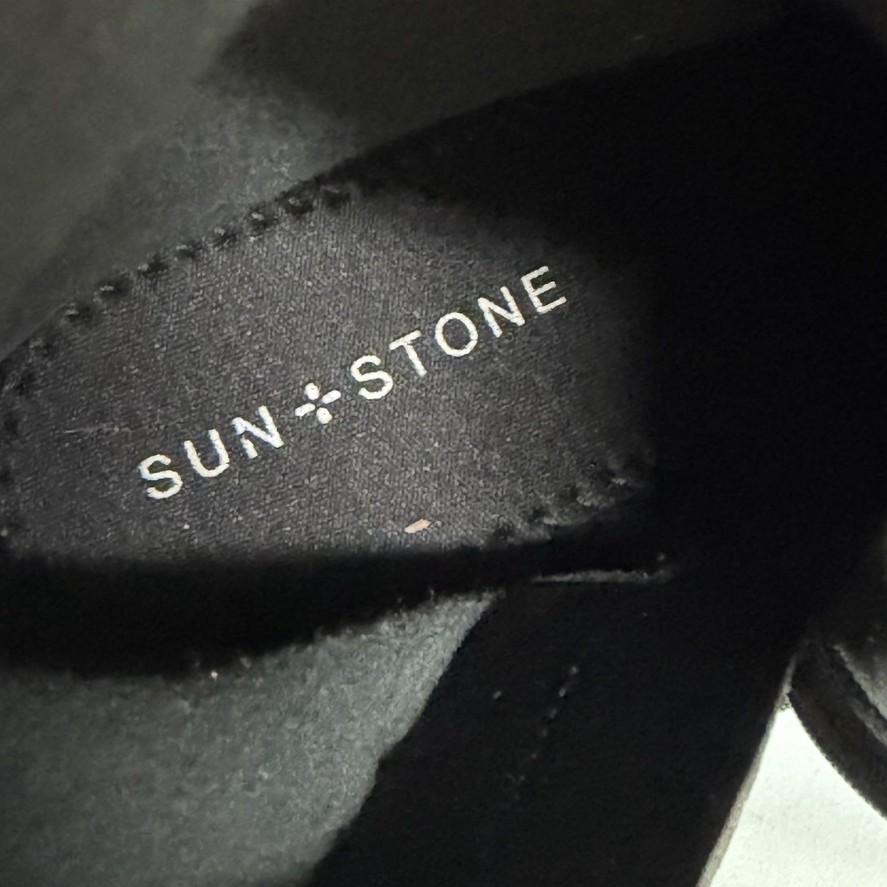 NEW Sun + Stone Size-7M Women's Veronaa Stretch Lug Boots Black - Picture 3 of 10